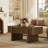 Lift Top Wood Coffee Table with Storage Modern Farmhouse Convertible Living Room Table-500999633