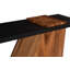 Slant Console Table, Natural/Black