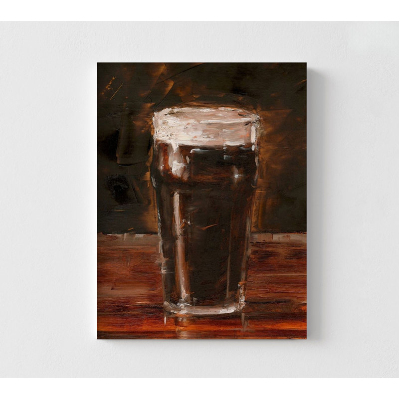 Another Round III By Ethan Harper, Stout Drink Painting Print, Stout Beer Wall Decor, Stout Beer Wall Art, Stout Lover Gift Idea