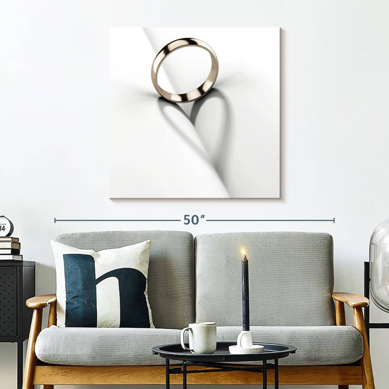 Hardie Wedding Ring Heart Shadow, 30" H x 30" W