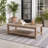 2-Tier Slatted Patio Aluminum Coffee Table
