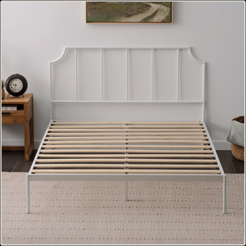 Lit plateforme en métal Edenden, Lit double 