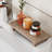Small Wood Tray Pedestal Stand Farmhouse Bathroom Decor Decorative Wooden Riser Kitchen Soap Dish Holder For Vanity, Counter, Sink (Rustic)