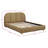 Contemporary Upholstered  Platm Bed Frame-1451796569