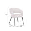 Ensemble de salle à manger 7 pièces avec table de salle à manger rectangulaire en pierre frittée et 6 chaises avec base en fer-1270234213