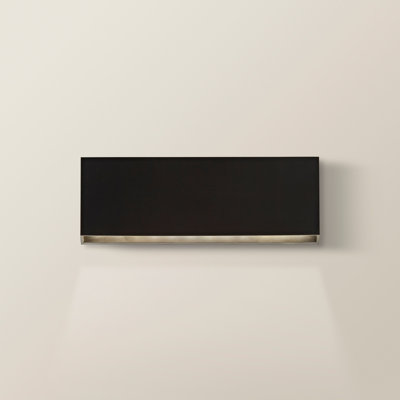 Matte Black Integrated LED Outdoor Sconce