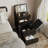 Oliver Solid Wood 3-in-1 Vanity Desk with Flip-Top Mirror, Hidden Chair, Adjustable LED Lighting and Power Outlet, Fully Assembled Makeup Vanity Table for Bedroom-234160897-234762628
