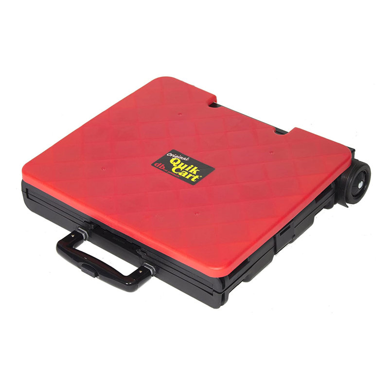 15.5" Handcart with Lid Seat Stool, Red