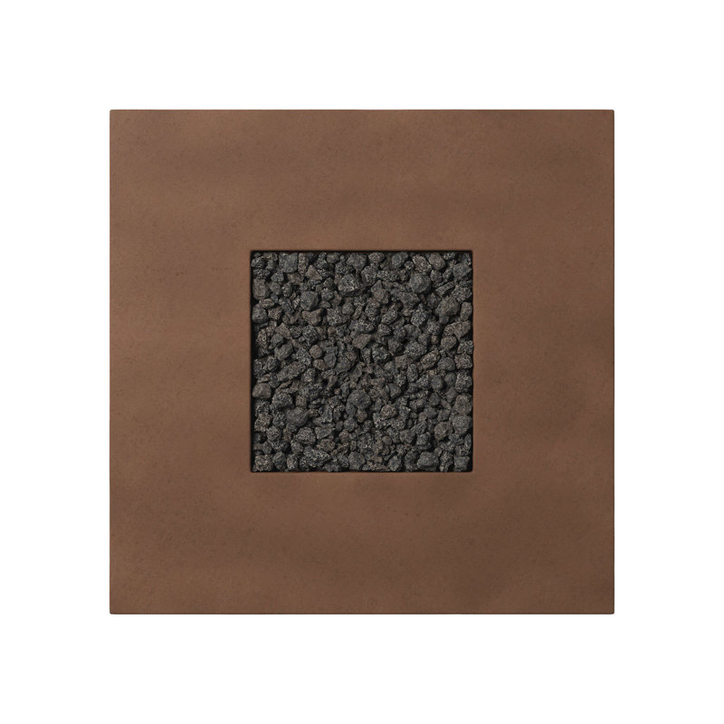 Donovan Outdoor 42" Concrete Propane Fire Pit Table, Clay Concrete