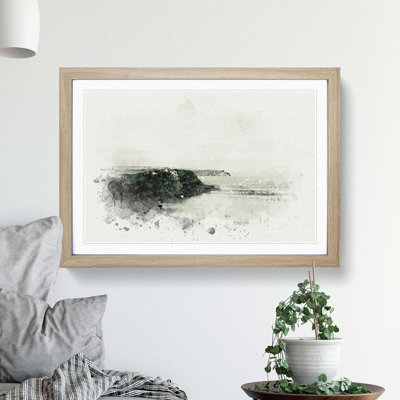 Port Mulgrave in North Yorkshire in Abstract - Picture Frame Graphic Art Print
