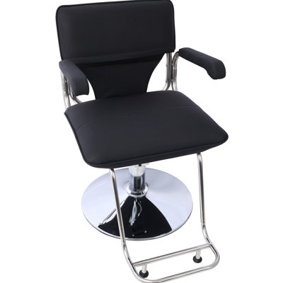 Fauteuil de salon de coiffure à pompe hydraulique très tendance avec rembourrage confortable et assemblage facile pour les stylistes professionnels