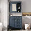 Ensemble de meuble-lavabo autoportant de 30 po avec lavabo supérieur, armoire de rangement de salle de bain avec 2 tiroirs et un tiroir basculant-1411517493-1411517495