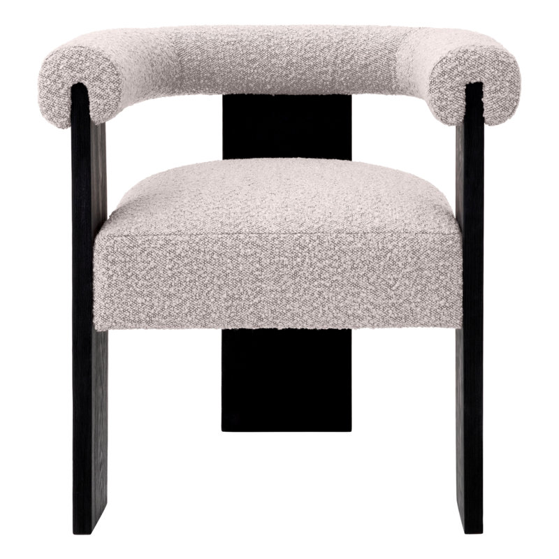 Fauteuil Percy, Bouclé gris