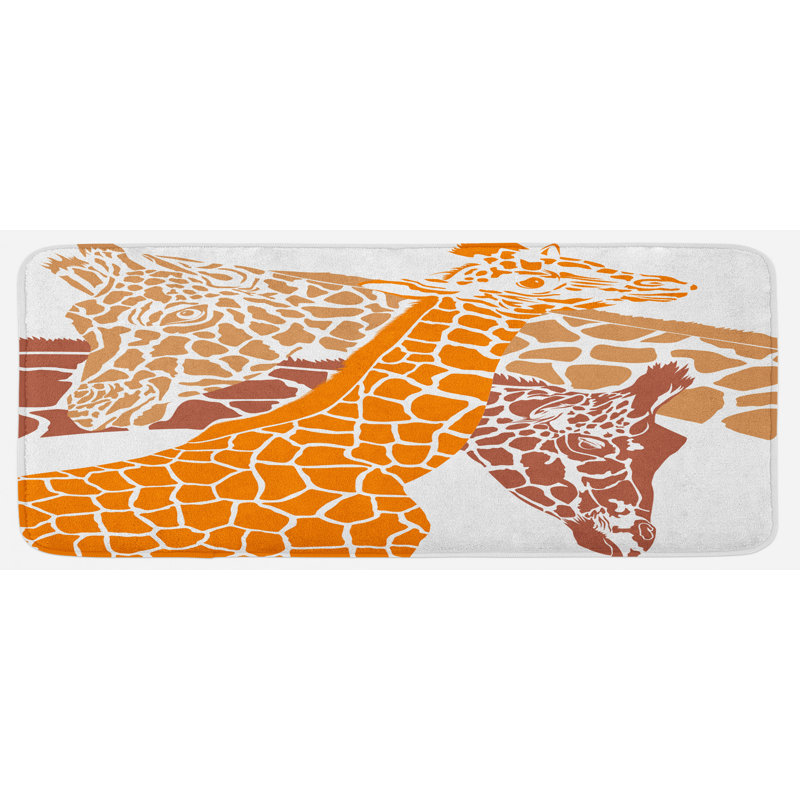 Tapis de cuisine giraffe