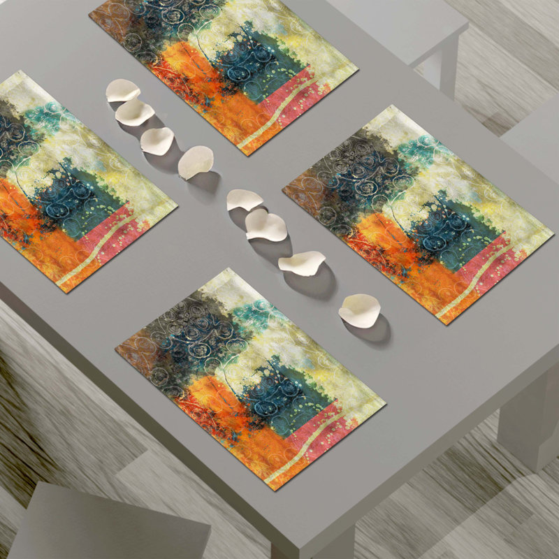Napperon abstrait en polyester