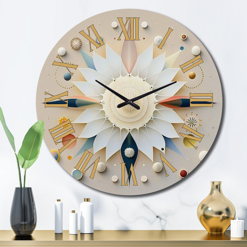 Horloge murale en spirale abstraite, Grand