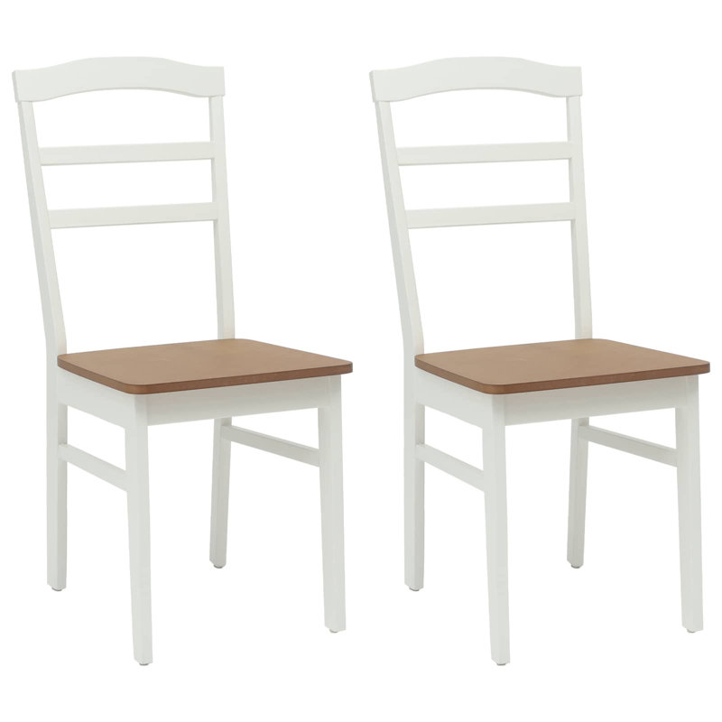 Tamotsu Solid Wood Accent, White/Natural