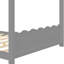 Lit double pleine grandeur sur plancher gris, bois massif, lattes de soutien, lit de bébé gris pour un développement créatif et sécuritaire, pour le développement imaginatif-130847314-130847313