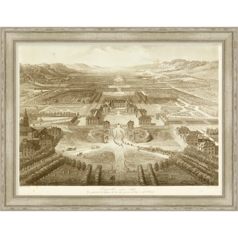 «Bird's Eye View of Versailles», impression encadrée