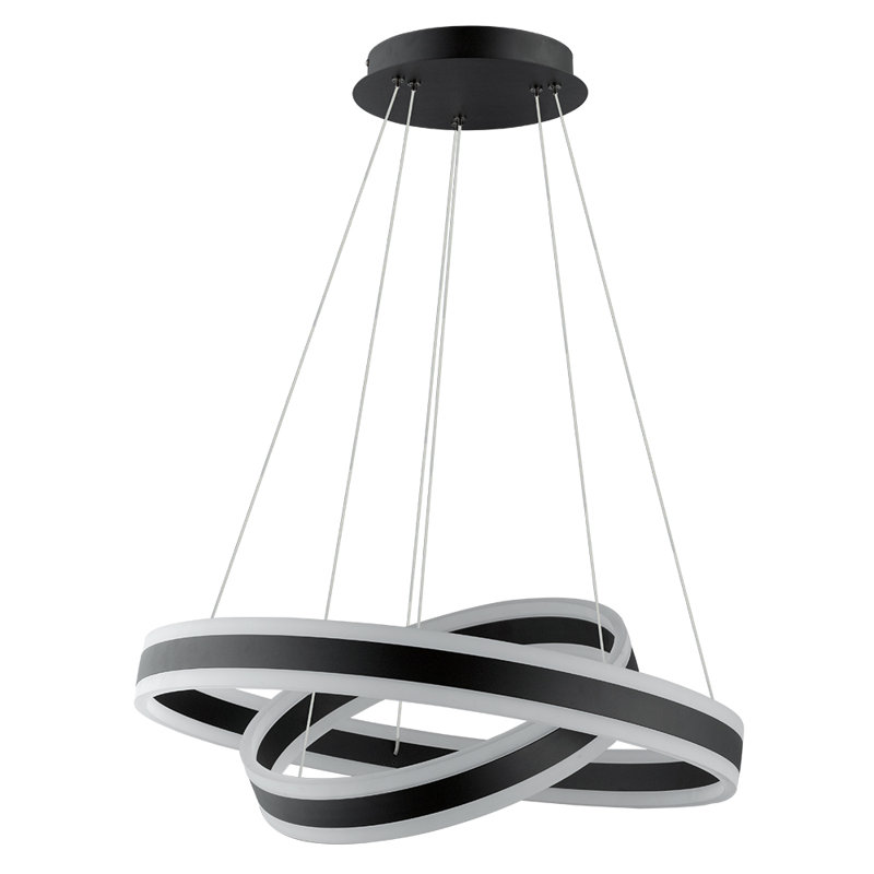 2 - Light Dimmable LED Geometric Chandelier