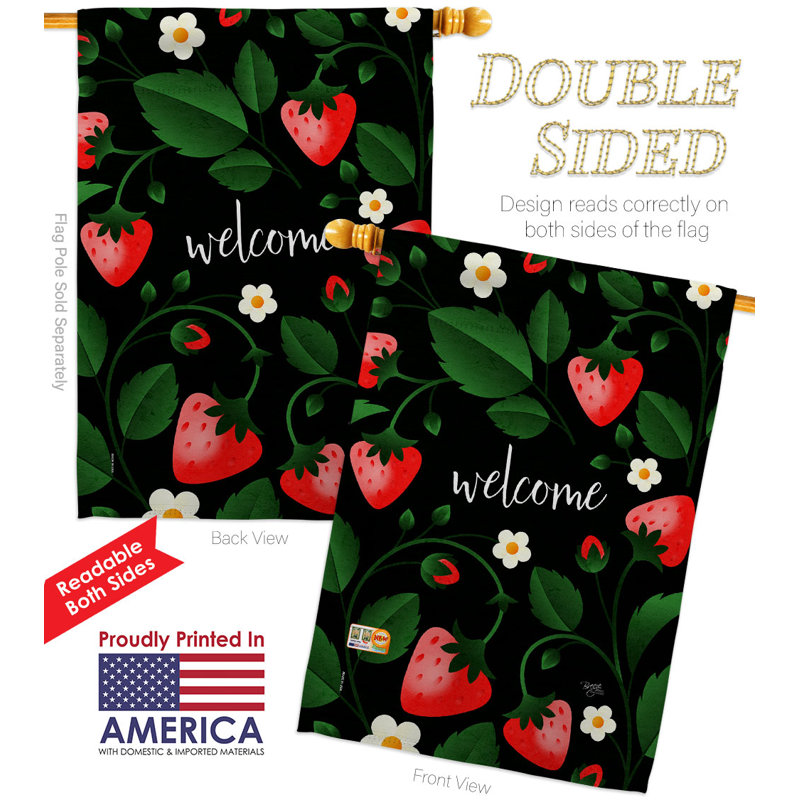 Double Sided Polyester Garden Flag, 40" H x 28" W