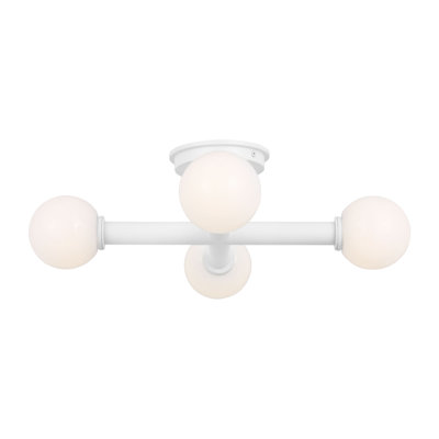 4 - Light Semi Flush Mount