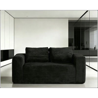 Cloud Loveseat Sofa Couch in a Box, 2 Seater Boneless Comfort, Comfy Deep Seat, No Assembly, Ideal for Small Spaces and Apartments