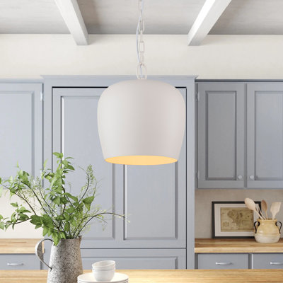 Modern 1 - Light Geometric Bell Pendant Light