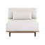 Geneve Outdoor Teak Armless Lounge Chair