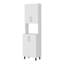Garde-manger double blanc avec rangement ouvert