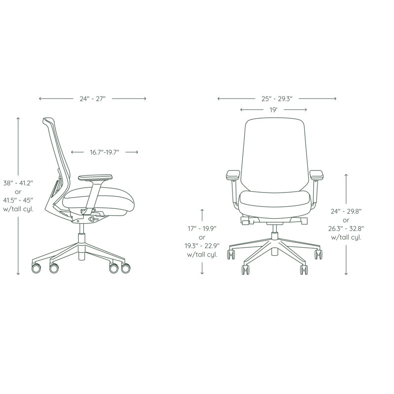 Ergonomic Chair Pro, Limestone, White