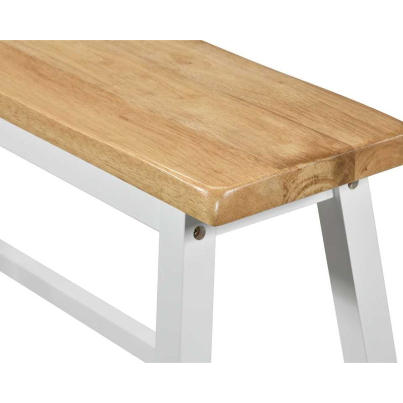 Ensemble de salle à manger à hauteur de comptoir 4 pièces Bellea Vita avec 2 tabourets et 1 banc