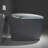 Grey Smart Toilet, Auto Seat Function, Foot Sensor, Move Washing Feature Bathroom Actions, Warm Water & Dryer-121599378