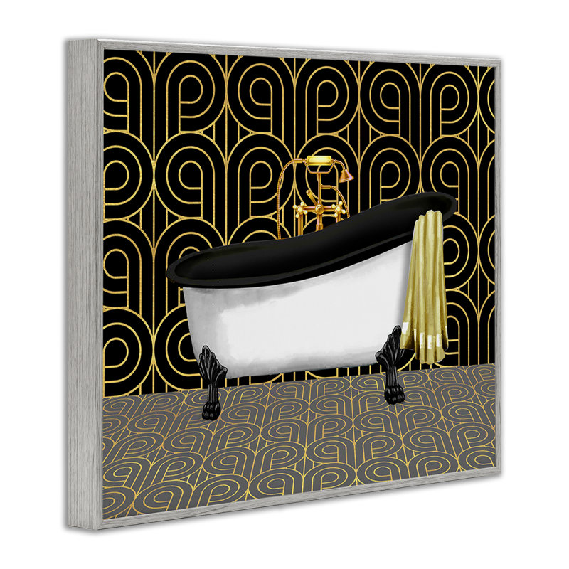 Estampe numérique pour salle de bain de style déco, design par Conrad Knutsen, H 16 po x l 20 po, Estampe numérique Farmhouse