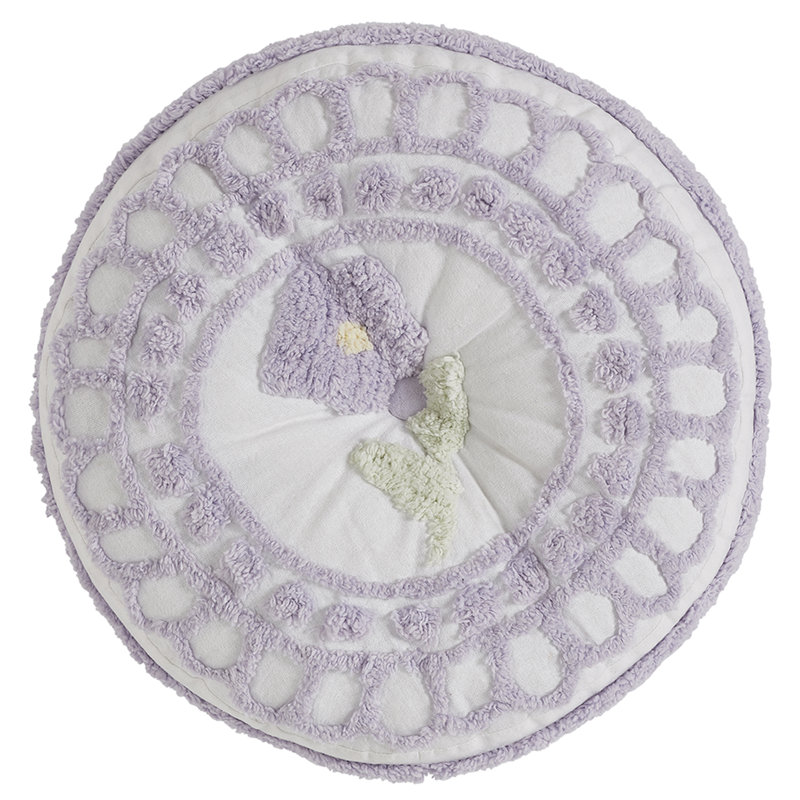 Coussin 100% coton Bloomfield, Lavande