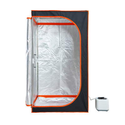Portable Steam Sauna Tent Full Size, 1000W Personal Sauna Blanket Kit for Home Spa, Detoxify & Soothing Heated Body Therapy, Time & Temperature Remote Control With Floor  Mat