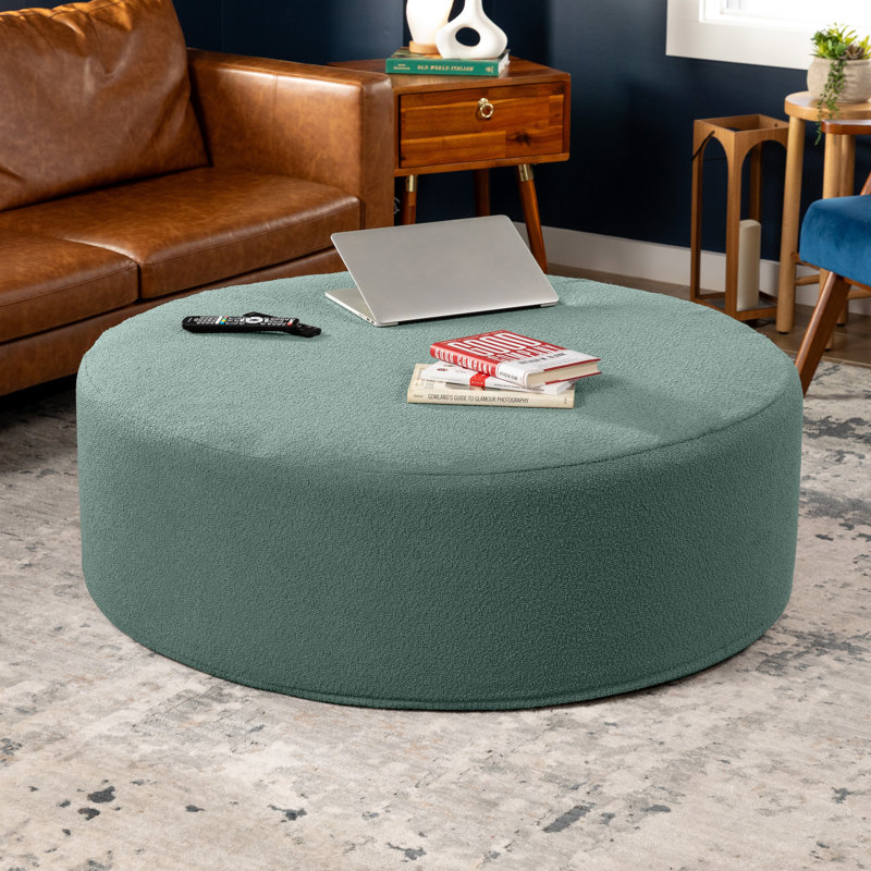 Repose-pieds avec repose-pieds Natacia, Boucle verte, H 16 po x l 36 po x P 36 po