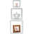 Sorbus Floating Wall Square Cube Box Shelves Mix Size Set of 3 in White-1770321143