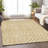 Premium Machine Washable Prisco Gold Rug-2124005974