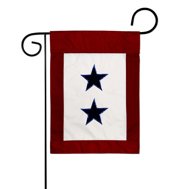 2 faces de polyester blue star service en polyester 19 po drapeau de jardin