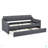 Upholstery Daybed With Erectable Trundle And USB Charging Design, Linen-2143451801