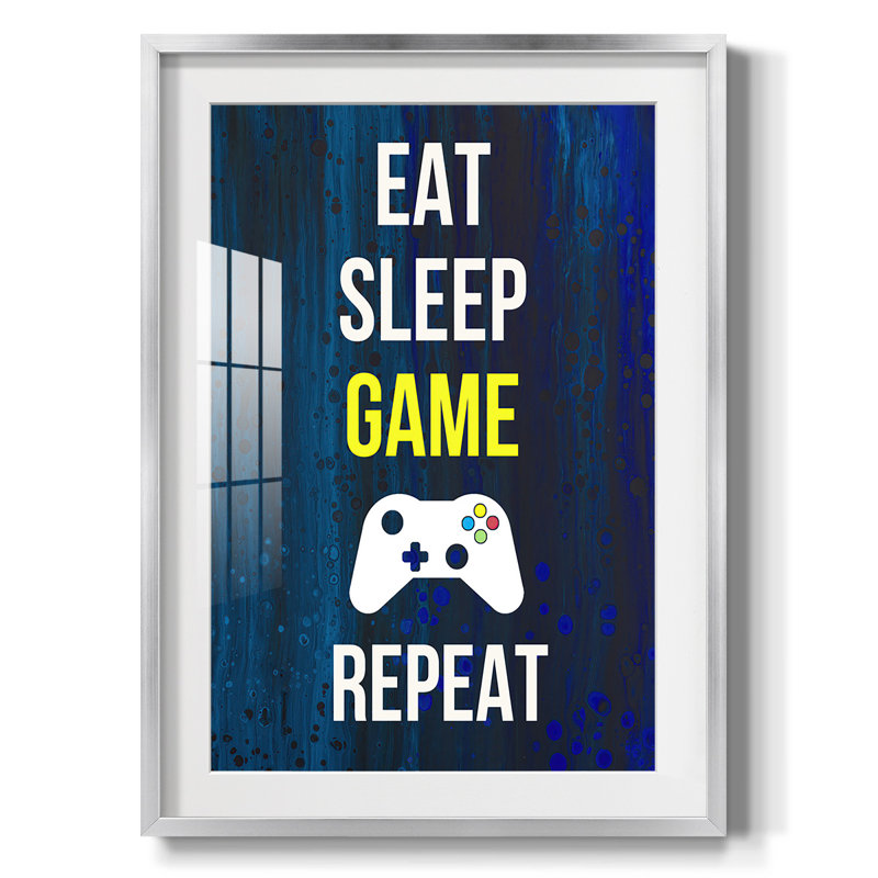 «Gamer at Play V», impression encadrée, H 25,5 po x l 17,5 po, Argent argent