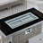 43" Propane Gas Fire Pit Table, 60000 BTU Rectangular Open Weave Wicker Fire Pit With Glass Wind Guard For Outside Patio Deck Garden Backyard-481392601