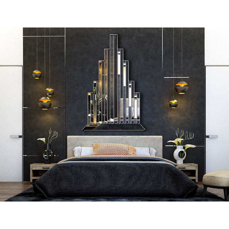 Kristine Flat Wall Mirror, Gold