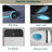 Modern Smart Toilet With Bidet Seat Built-In, Intelligent Toilet  Auto Open/Close Seat, Foot Sensor, Led Display,Night Light, Warm Water & Dryer,White
