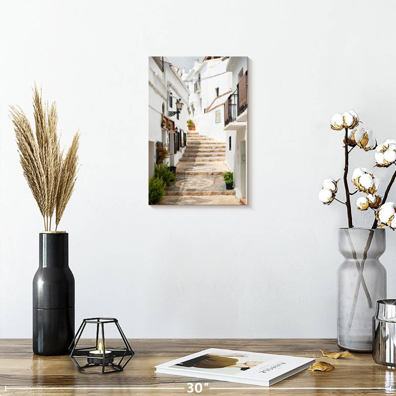 Lilie Made In Spain Collection-Mijas White Village, 12" H x 8" W