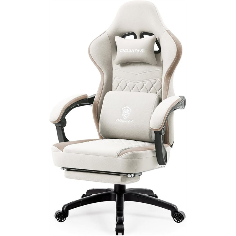 Fauteuil de jeu en tissu respirant Dowinx, Beige