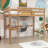 Twin Wood High Loft Bed With Desk And Safety Features-436125398