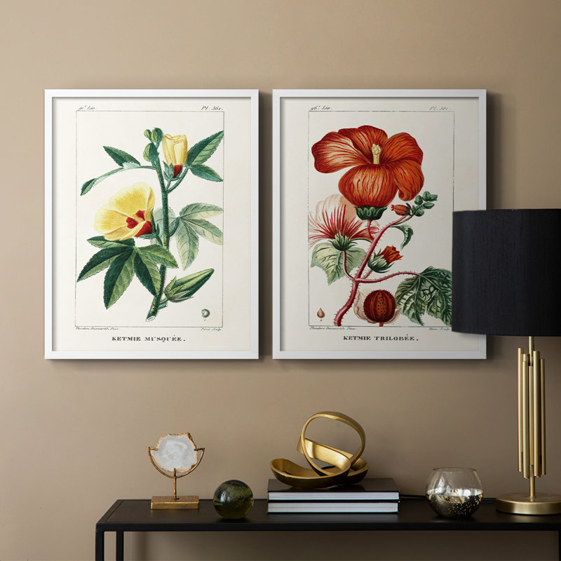 «Turpin Tropical Botanicals VI», reproduction encadrée de qualité supérieure - prête à être accrochée - aucun clou requis - aucun clou requis