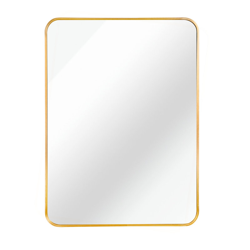 Miroir de salle de bain, Doré, 36 po x 24 po